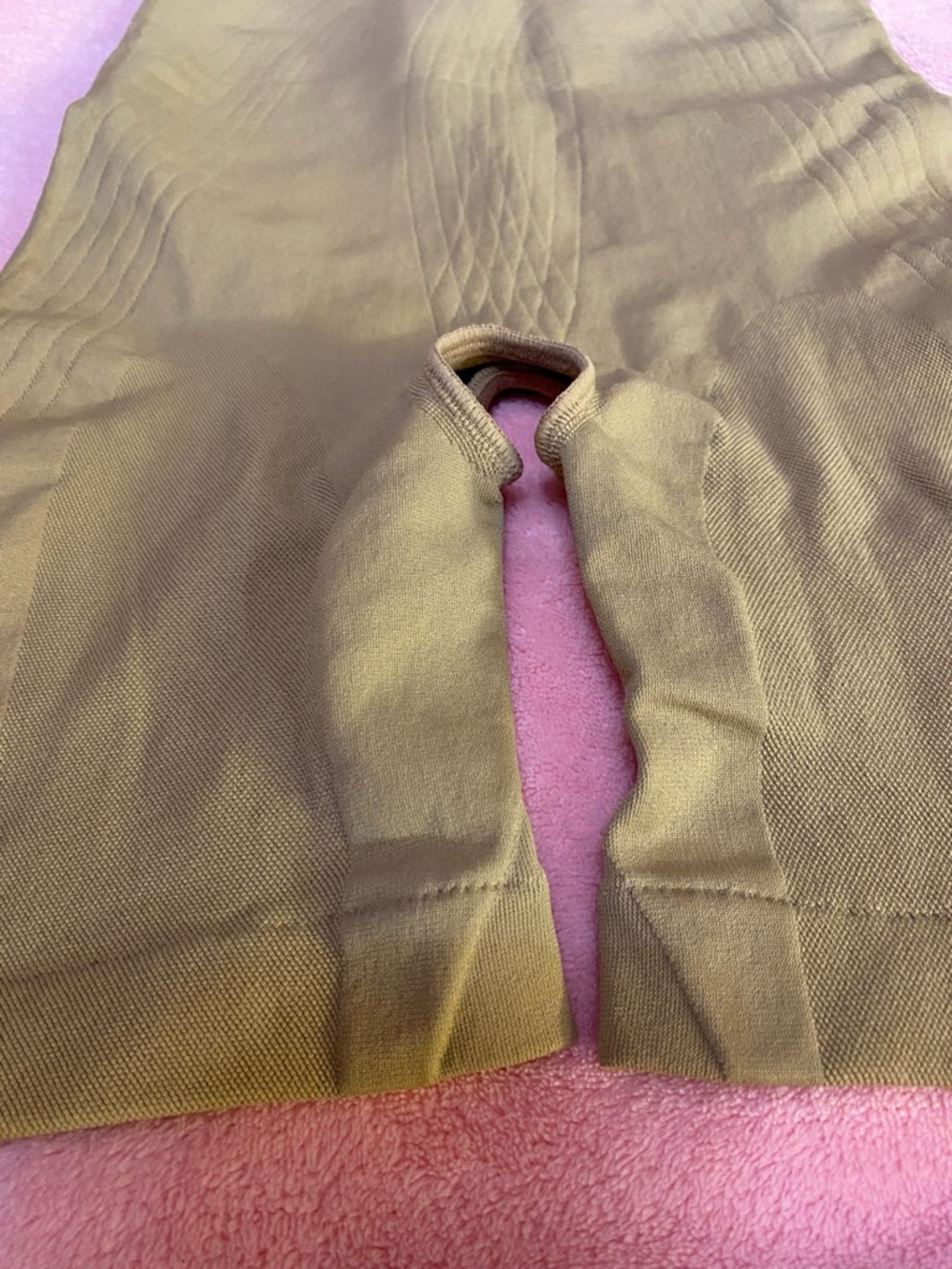 Lycra Shapewear Medium/Large Beige Nude Crotchless Highwaist Stretch Seamless - Picture 10 of 13